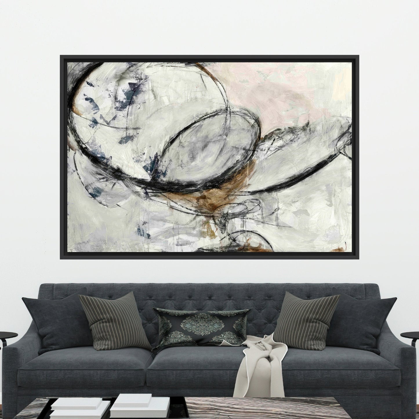 Black Abstract Canvas Print