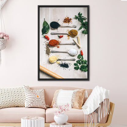 Spoon Herbs Foods Canvas Print