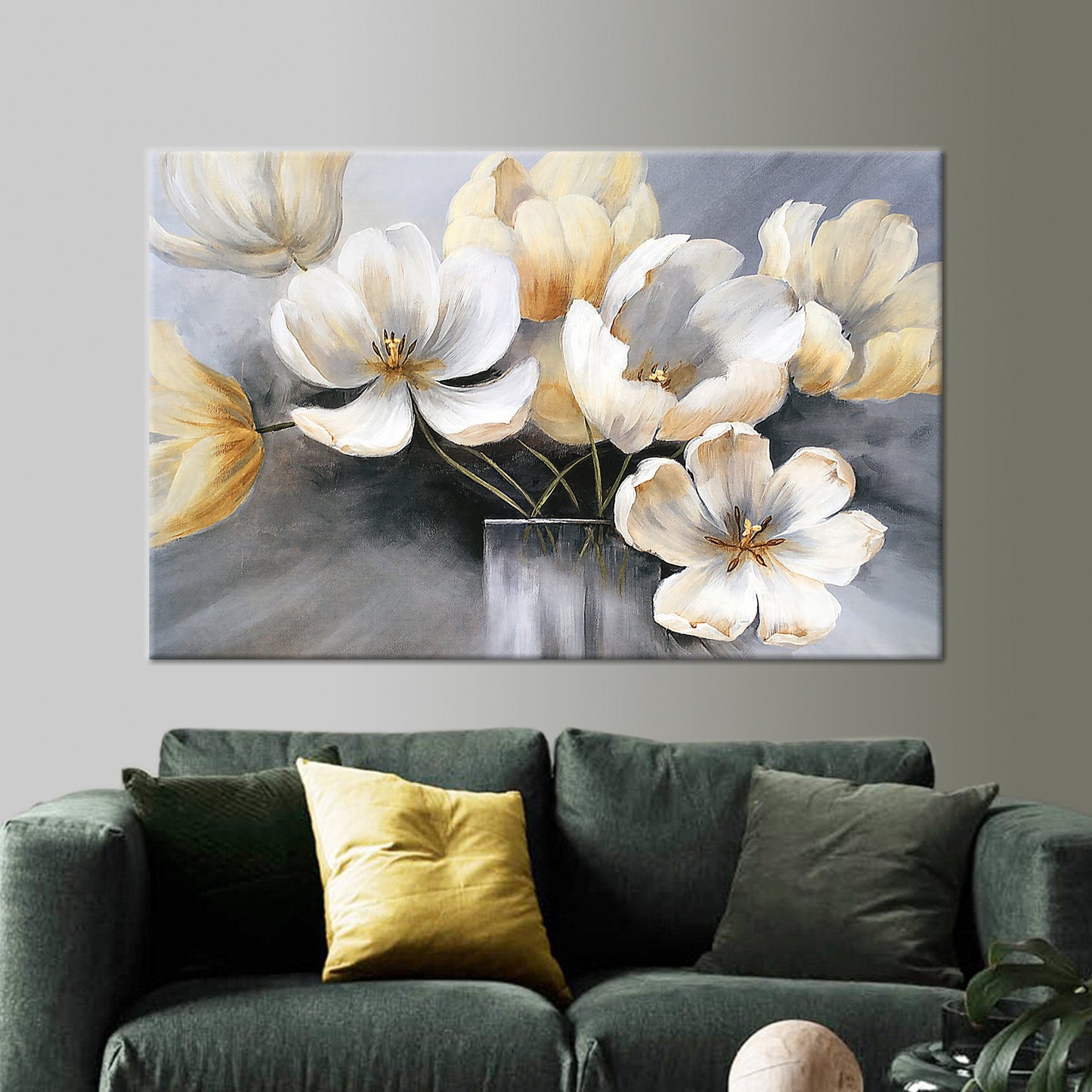 Abstract Flowers Canvas Print - Vibrant Wall Art for Home Decor
