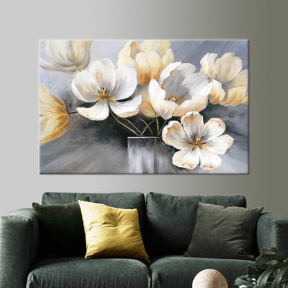 Abstract Flowers Canvas Print - Vibrant Wall Art for Home Decor
