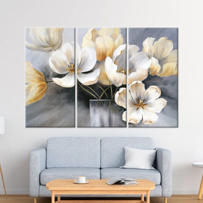 Abstract Flowers Canvas Print - Vibrant Wall Art for Home Decor