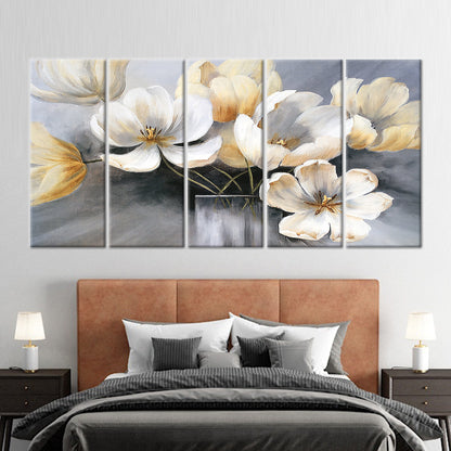 Abstract Flowers Canvas Print - Vibrant Wall Art for Home Decor