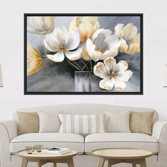 Abstract Flowers Canvas Print - Vibrant Wall Art for Home Decor