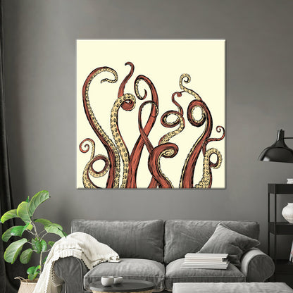 Octopus Abstract Canvas Print