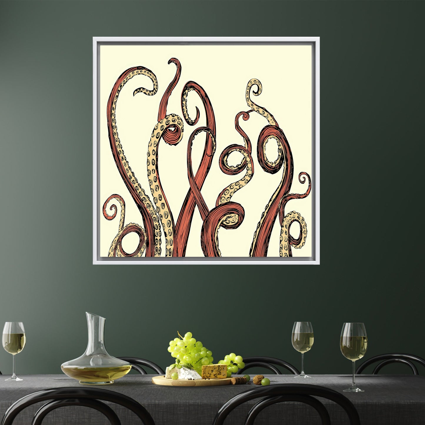 Octopus Abstract Canvas Print