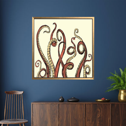 Octopus Abstract Canvas Print