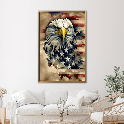 American Flag Vibrant Canvas Print