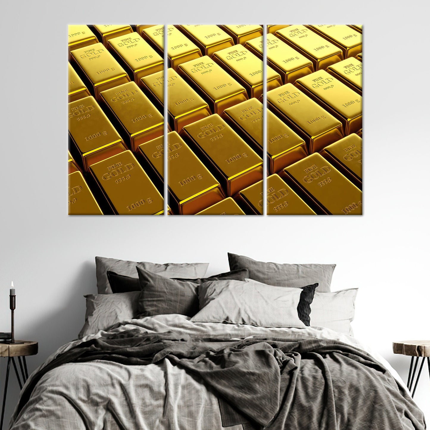 Gold Bars Canvas Print