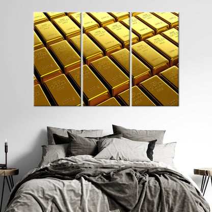 Gold Bars Canvas Print