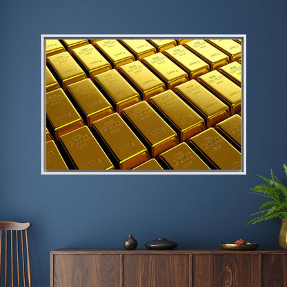 Gold Bars Canvas Print