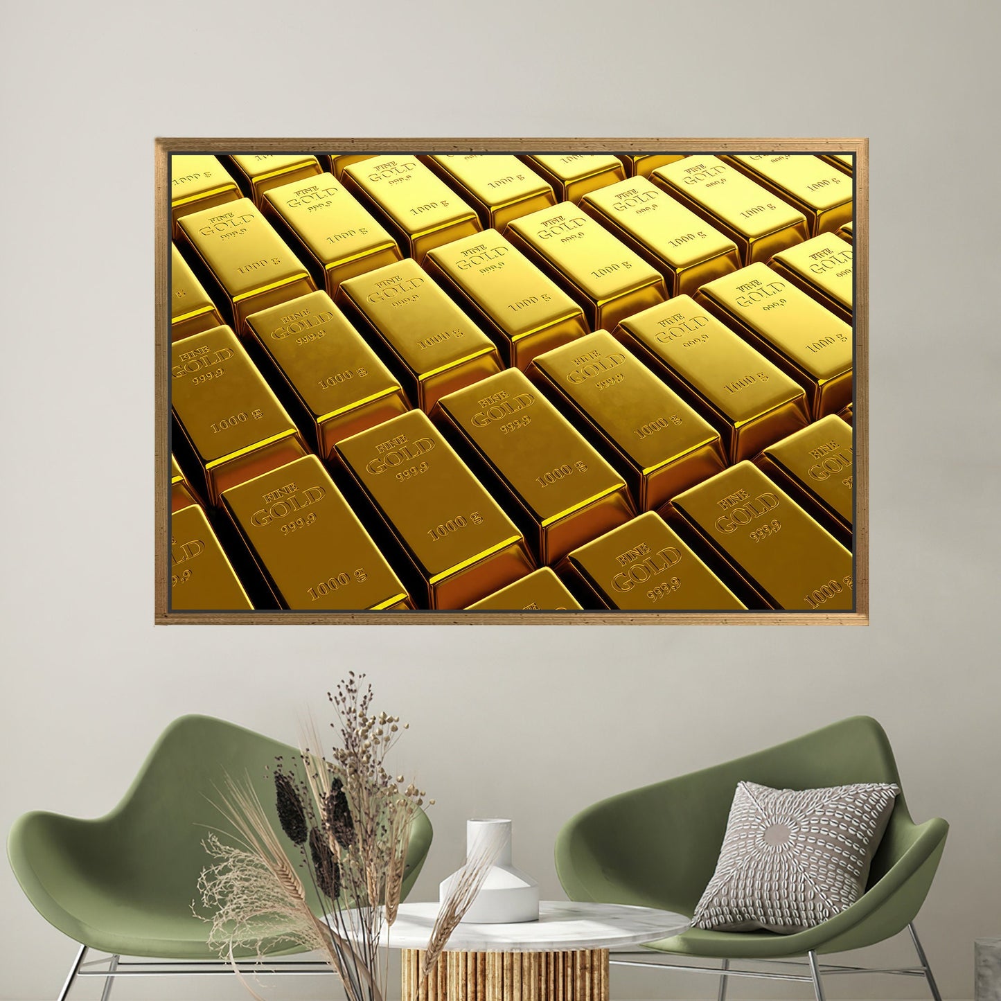 Gold Bars Canvas Print