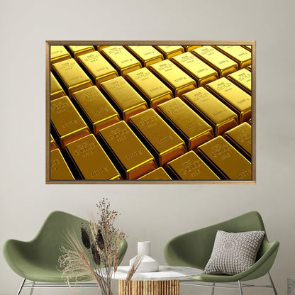 Gold Bars Canvas Print