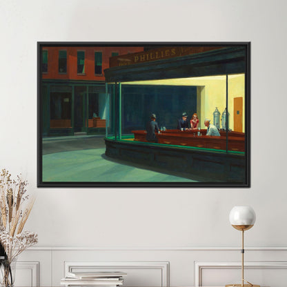 Edward Hopper Nighthawks Iconic Diner Canvas Print
