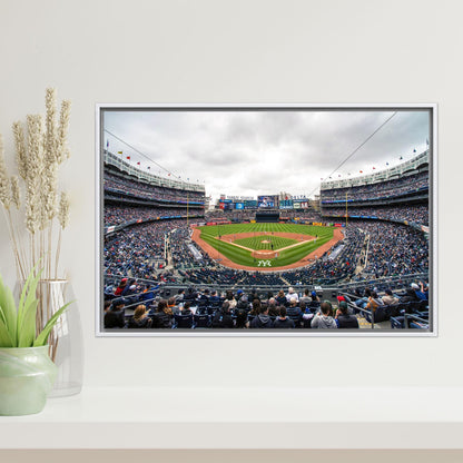 New York Yankees Stadium Baseball Printed Canvas Decor - Personalized Motivation Gift for Couples