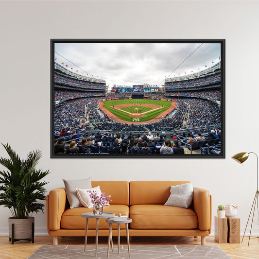 New York Yankees Stadium Baseball Printed Canvas Decor - Personalized Motivation Gift for Couples