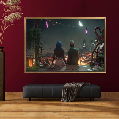 Arcane Poster Canvas Print: Jinx and Ekko in Love, Arcane Season 2 Art, Digital Prints, Game Poster