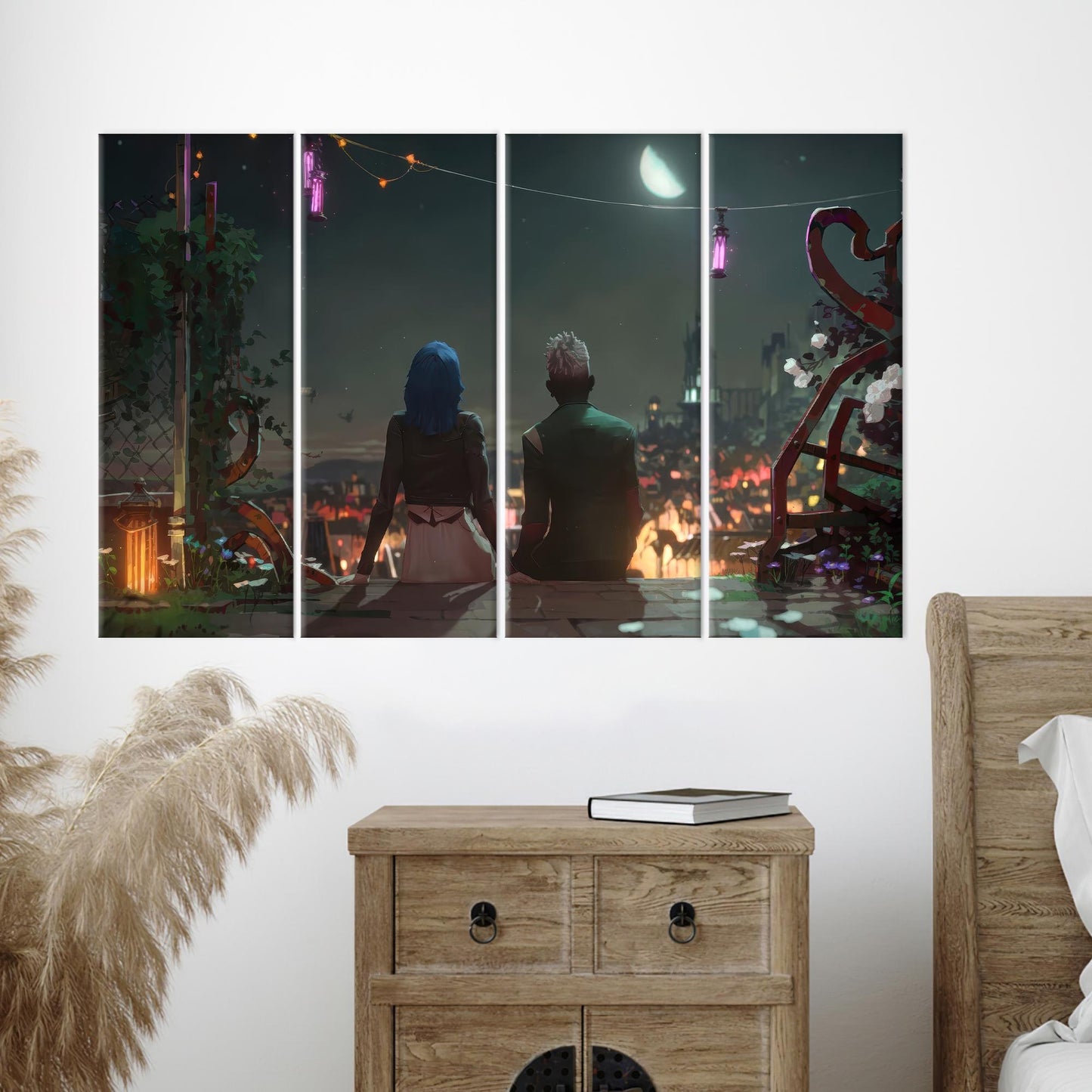 Arcane Poster Canvas Print: Jinx and Ekko in Love, Arcane Season 2 Art, Digital Prints, Game Poster