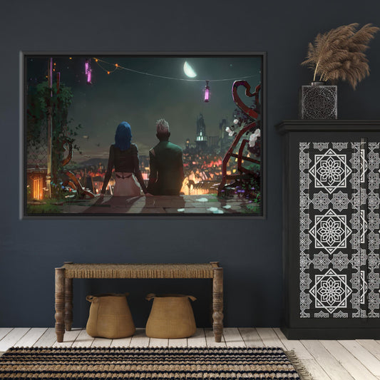 Arcane Poster Canvas Print: Jinx and Ekko in Love, Arcane Season 2 Art, Digital Prints, Game Poster