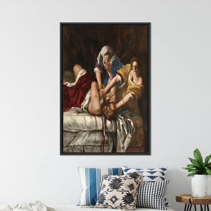 Judith Beheading Holofernes Artemisia Gentileschi Canvas Print