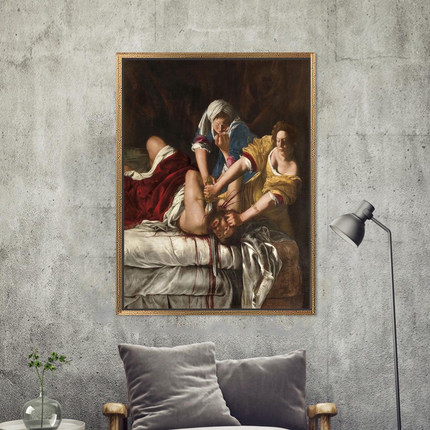 Judith Beheading Holofernes Artemisia Gentileschi Canvas Print