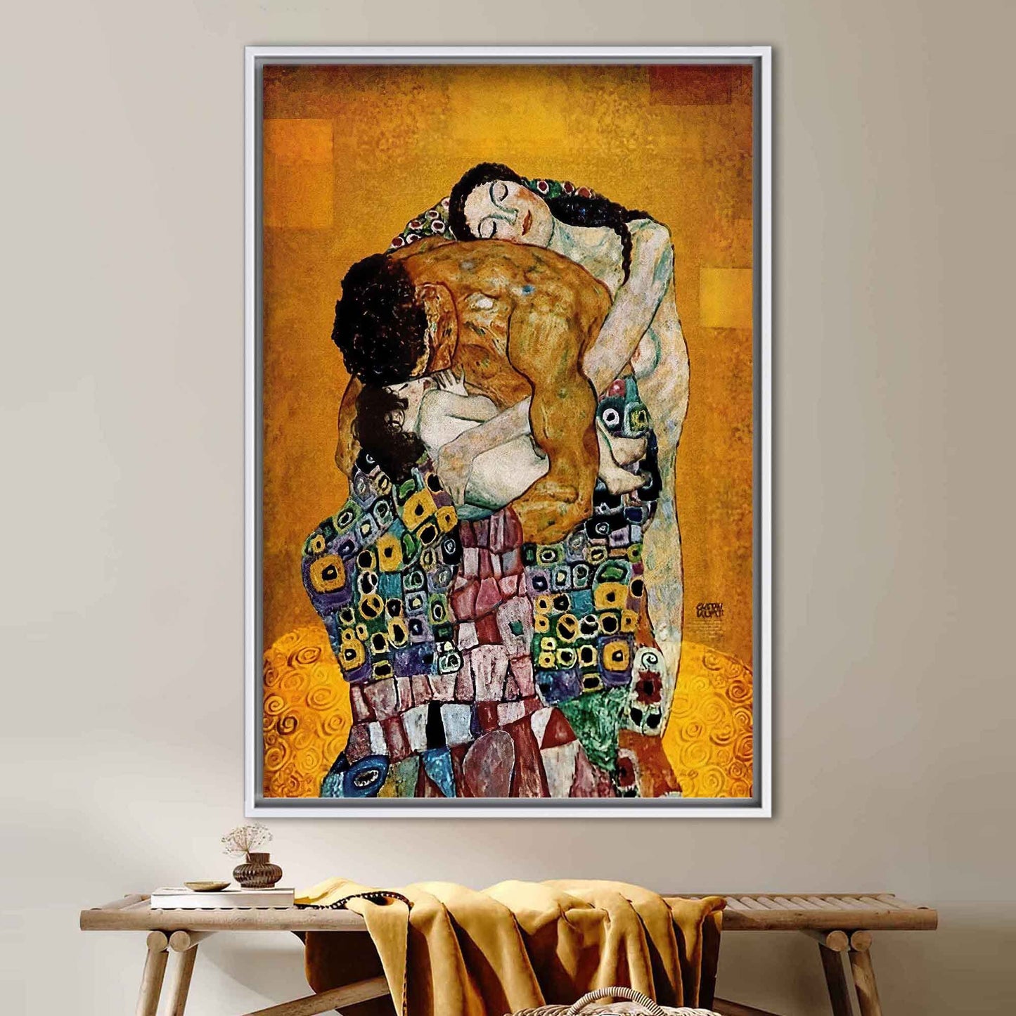 Gustav Klimt Family Nouveau Rich Canvas Print