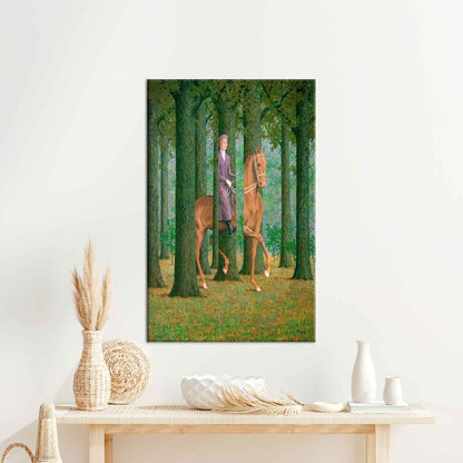 Rene Magritte Blank Signature Horse Canvas Print