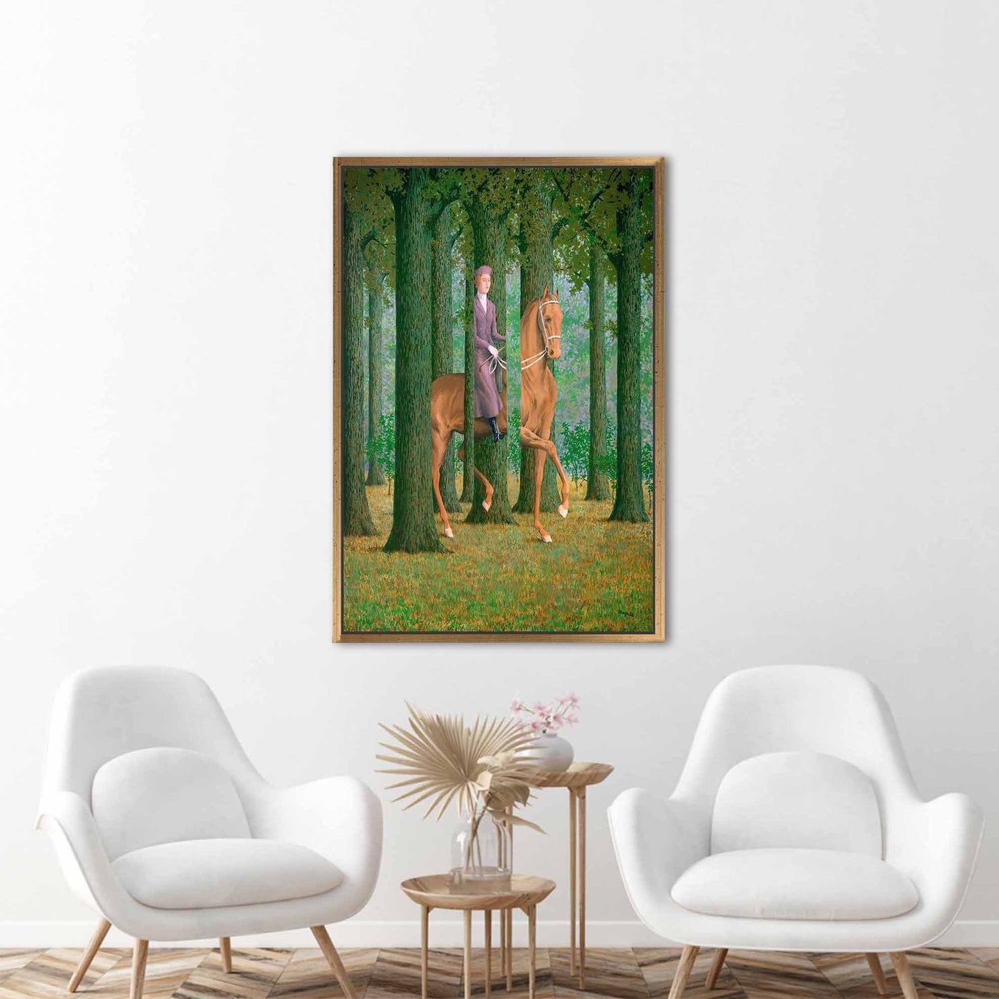 Rene Magritte Blank Signature Horse Canvas Print