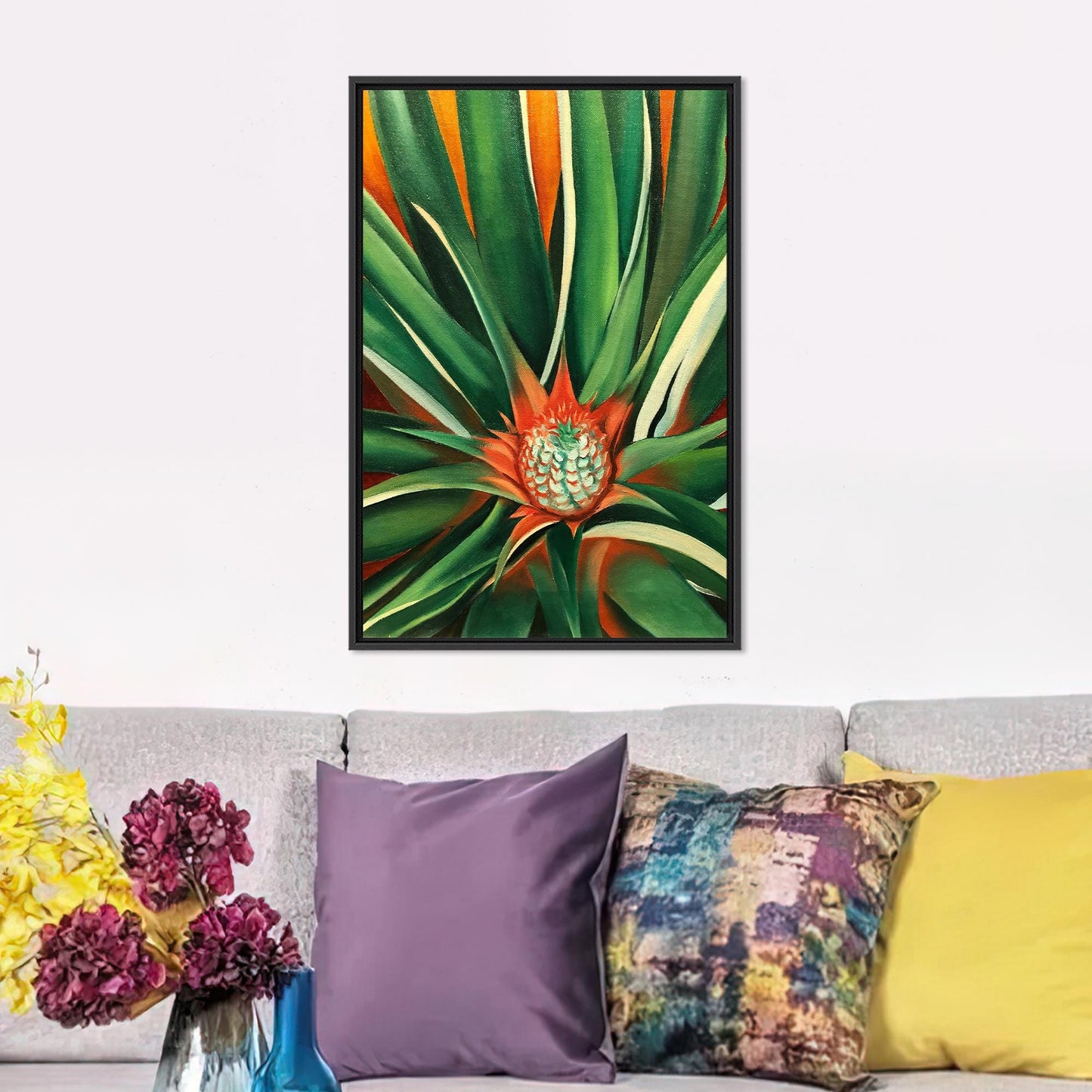 Georgia O'keeffe Floral Christmas Flower Canvas Print