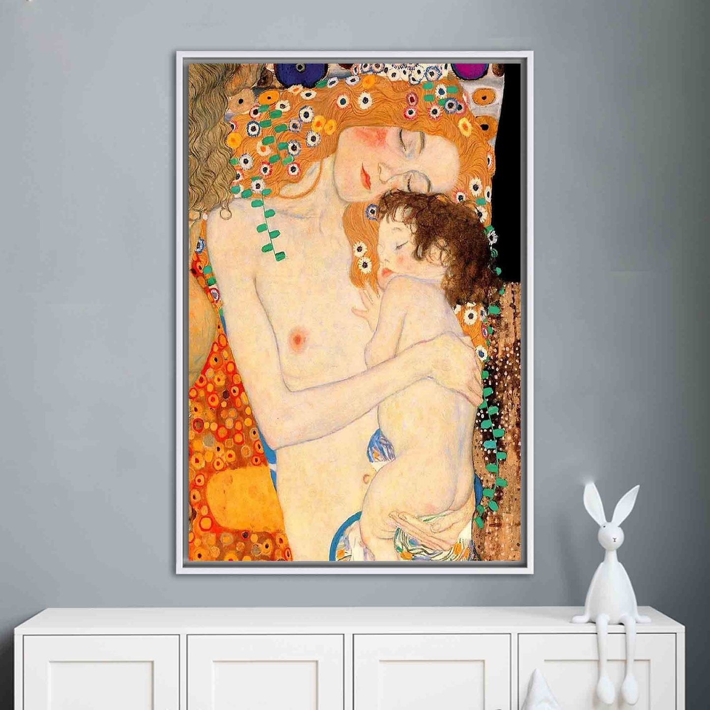 Gustav Klimt Three Ages Woman Canvas Print