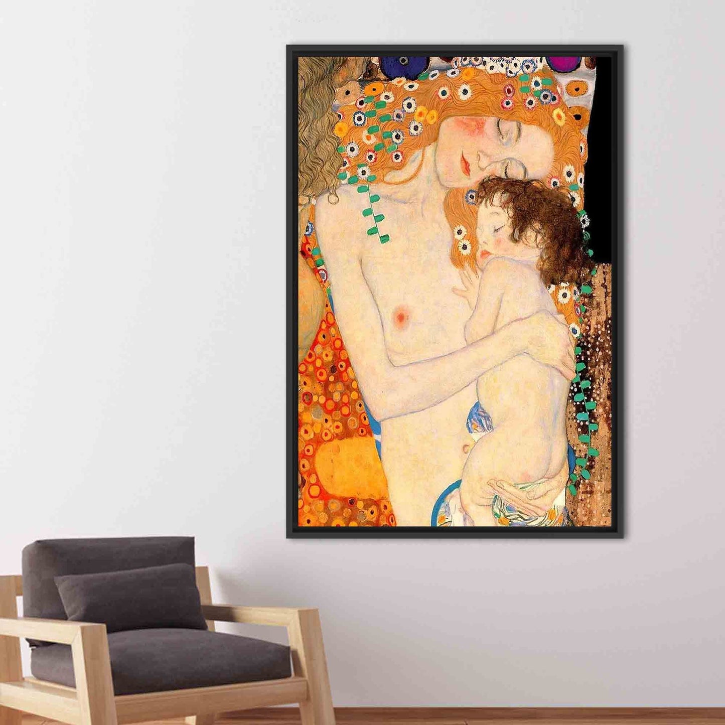 Gustav Klimt Three Ages Woman Canvas Print