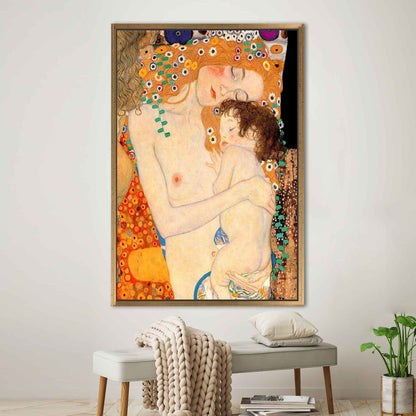 Gustav Klimt Three Ages Woman Canvas Print