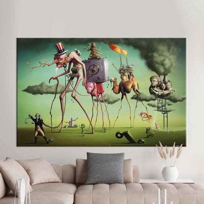 Salvador Dali American Dream Canvas Print
