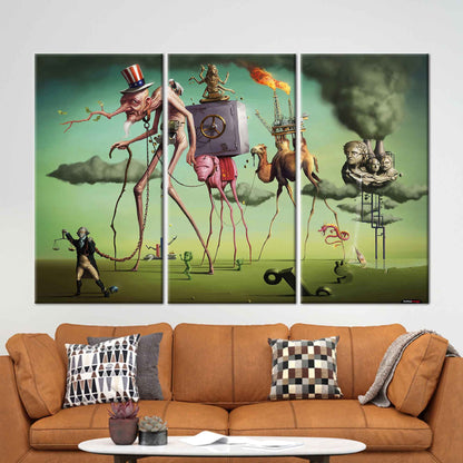 Salvador Dali American Dream Canvas Print