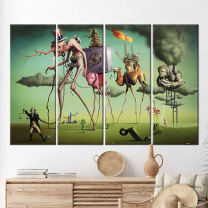 Salvador Dali American Dream Canvas Print