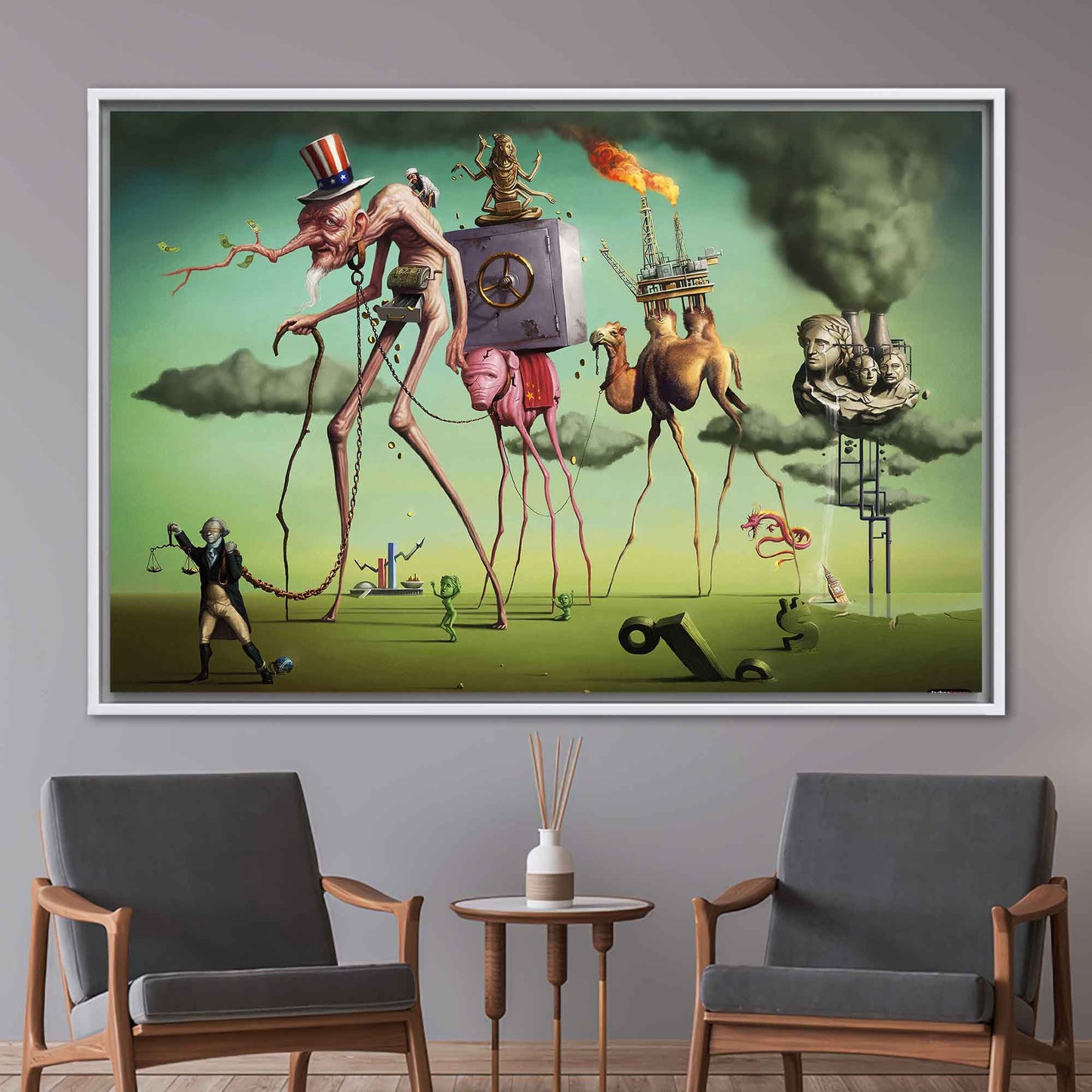 Salvador Dali American Dream Canvas Print