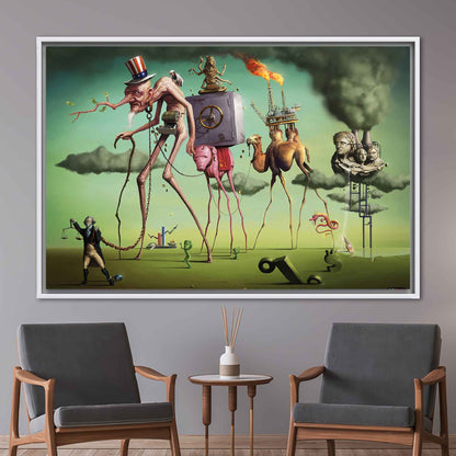 Salvador Dali American Dream Canvas Print