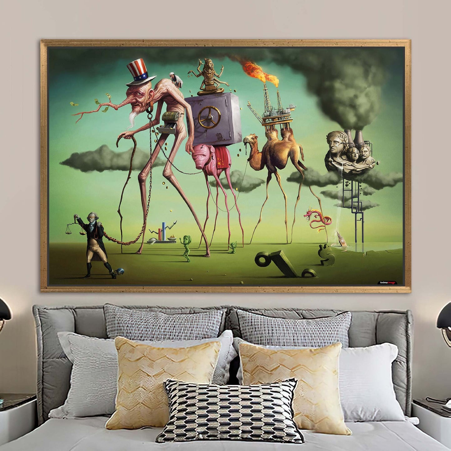 Salvador Dali American Dream Canvas Print