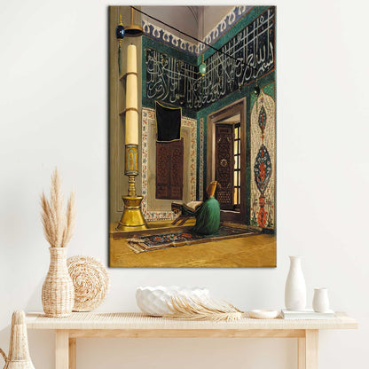 Atik Valide Mosque Canvas Print: Turkish Islamic Art by Osman Hamdi Bey
