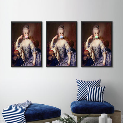 Pink Bubble Gum Marie Antoinette Canvas Print