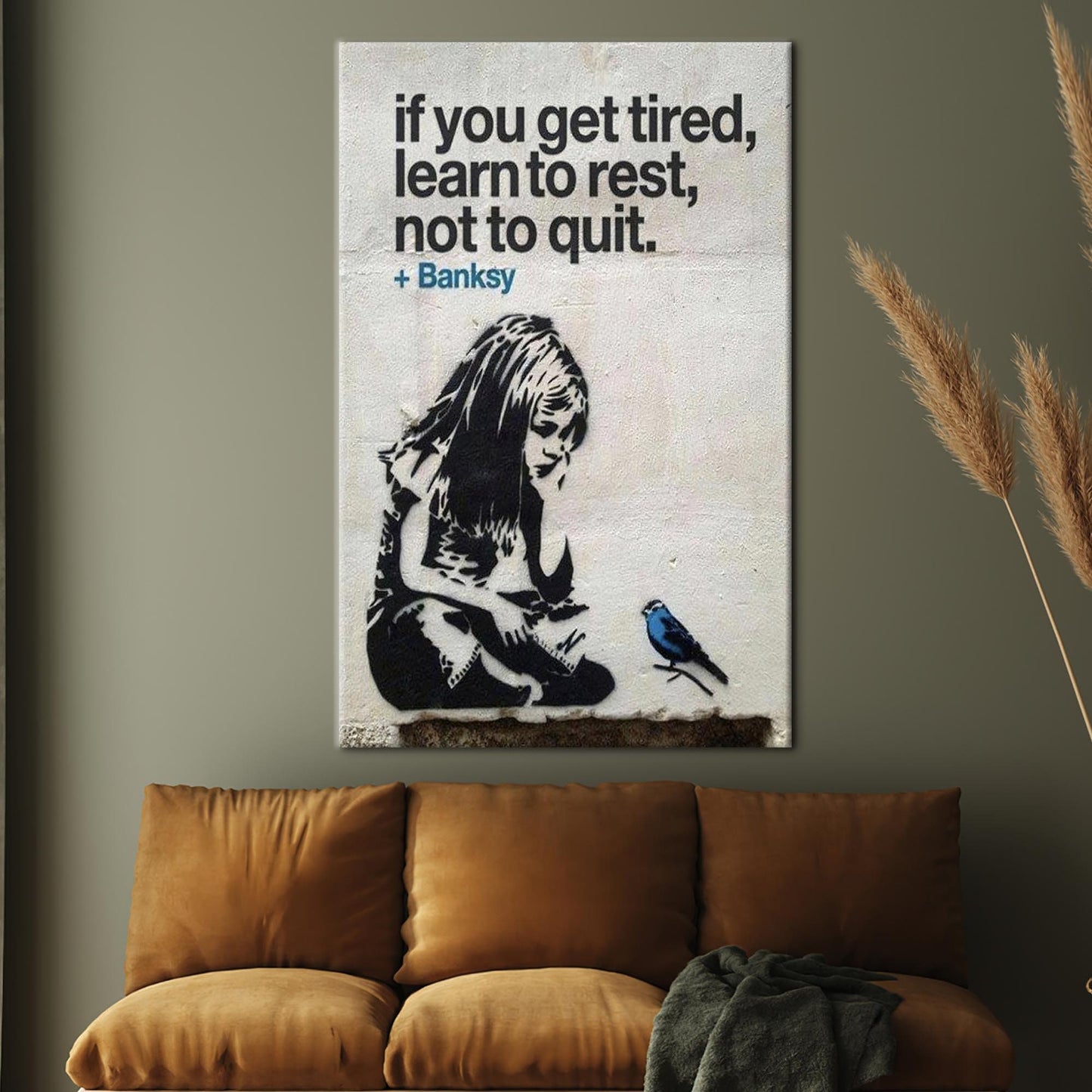 Banksy Inspirational Quote Street Canvas Print