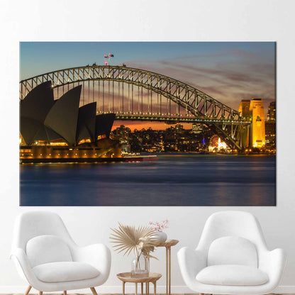 Sydney Landscape Royal Botanic Garden Canvas Print