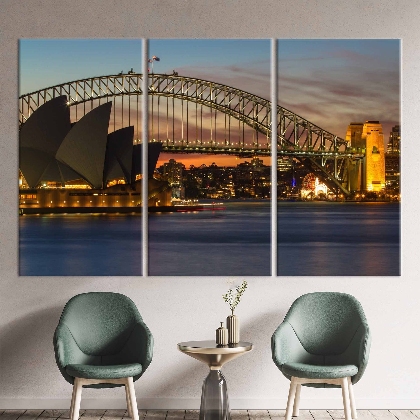 Sydney Landscape Royal Botanic Garden Canvas Print