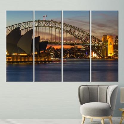 Sydney Landscape Royal Botanic Garden Canvas Print