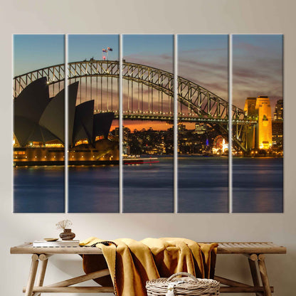 Sydney Landscape Royal Botanic Garden Canvas Print