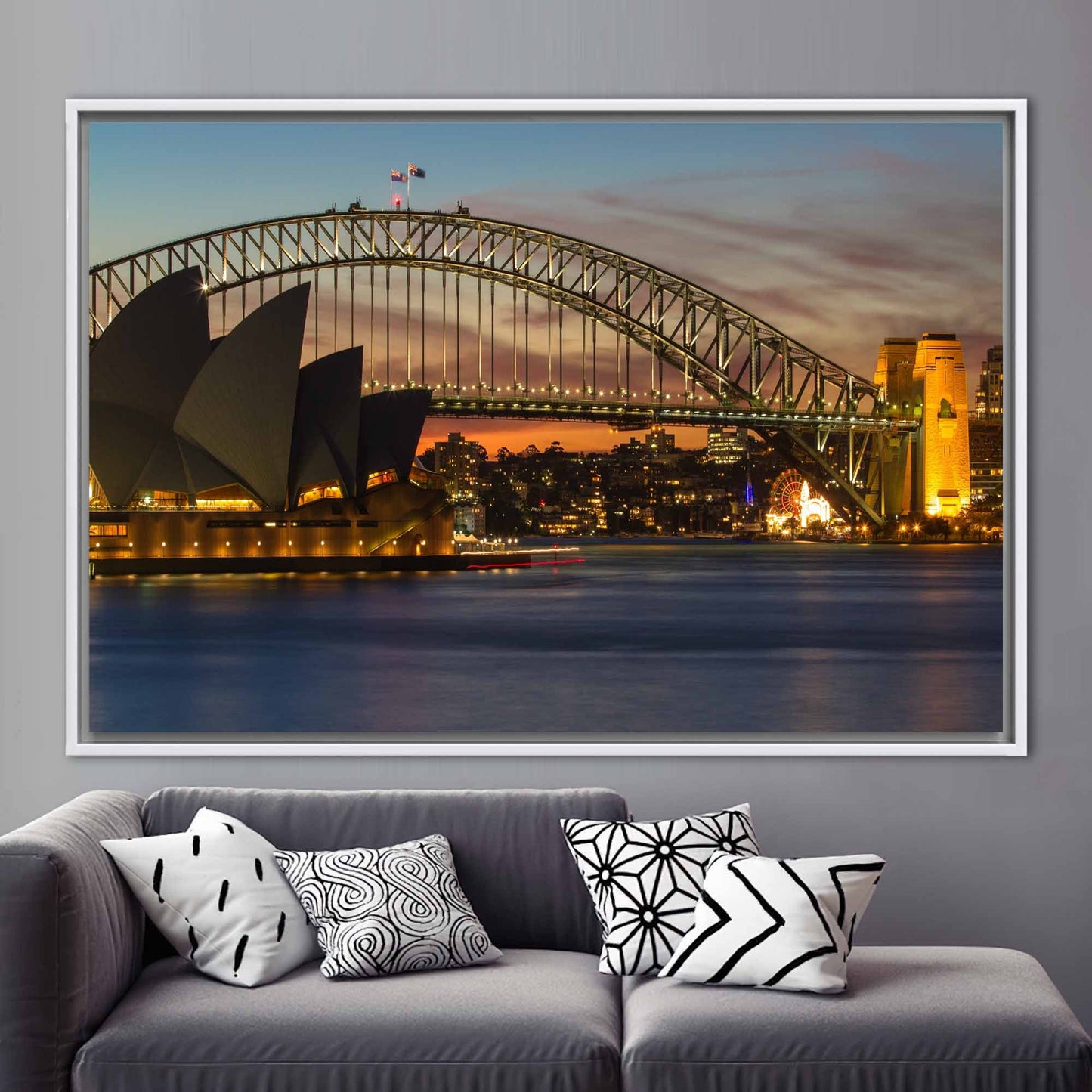 Sydney Landscape Royal Botanic Garden Canvas Print