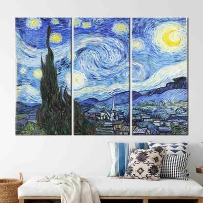 Starry Night Vincent Van Gogh Canvas Print