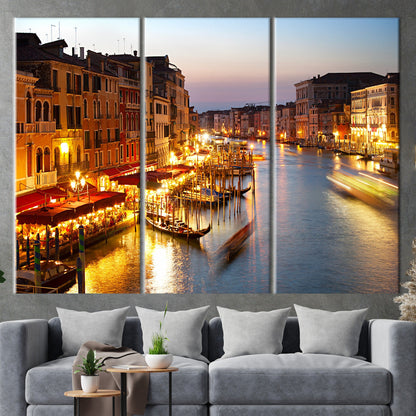 Venice City 3D Canvas Print