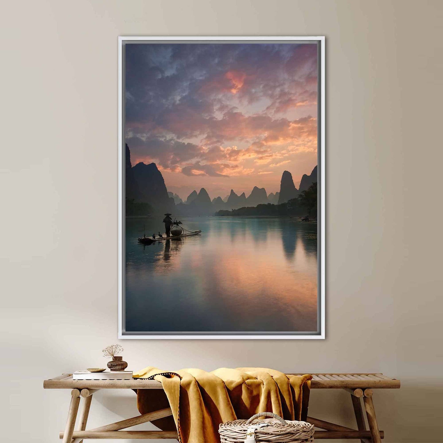 Guilin China Landscape 3D Serene Canvas Print
