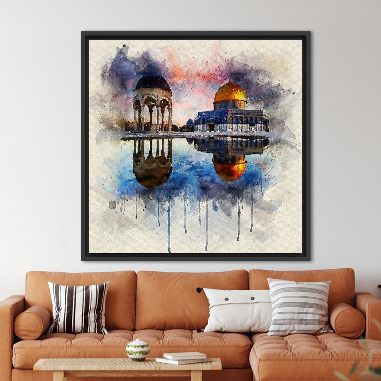 Al Aqsa Mosque Landscape Muslim Canvas Print