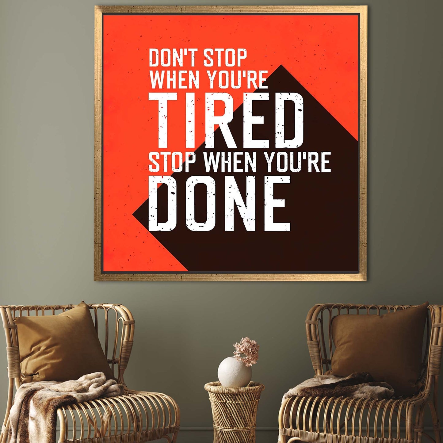 Don't Stop Positive Success Motivation Canvas Print